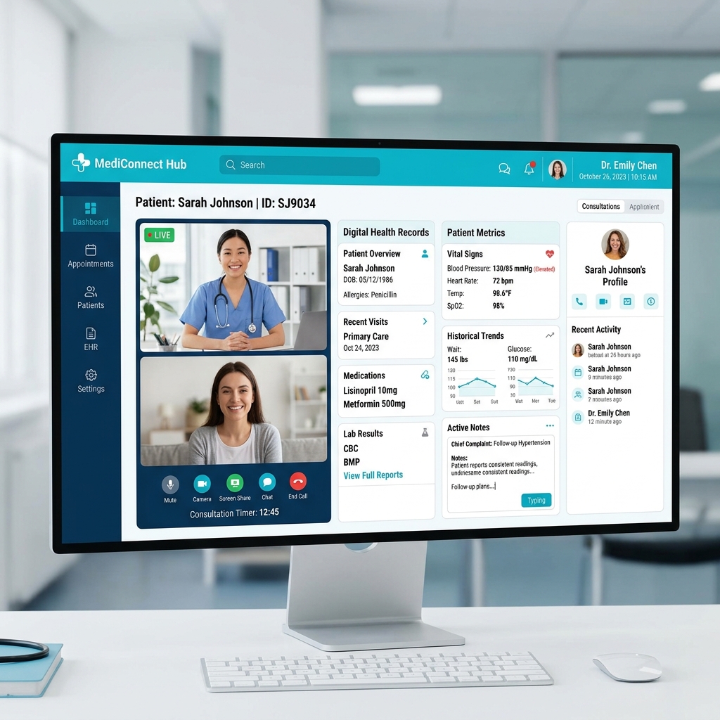 Nền tảng Khám bệnh từ xa & Hồ sơ Bệnh án Telehealth